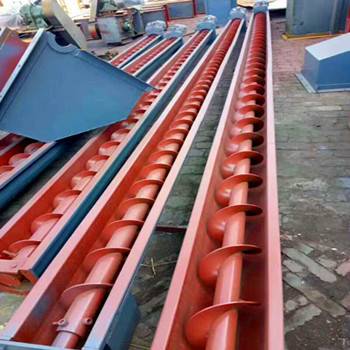 水泥厂螺旋输送机 U型螺旋输送设备 管式螺旋输送机 倾斜输送物料